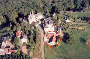Vue aérienne du gîte